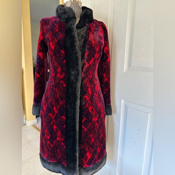 Jackets & Blazers - 1970s GIVENCHY for Bergdorf Goodman 70s faux fur Maxi coat M